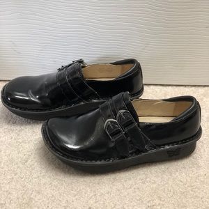 Alegria Black leather shoes/ mules 36/ 6